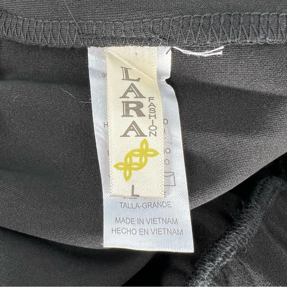 Lara Fashion Women Pants Large Black Wide Leg Paper Bag Gathered Waist Sash Belt - Picture 9 of 10